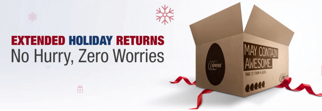 Newegg holiday extended returns