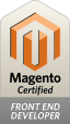 Magento Front-end Developer certification badge