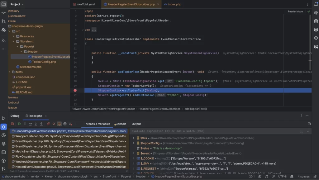 Debugging in PhpStorm/IntelliJ