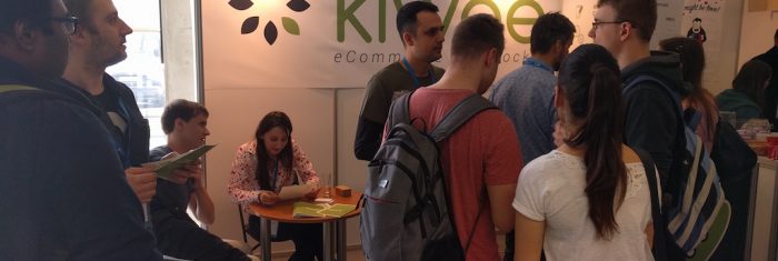 Kiwee stand at the job fair